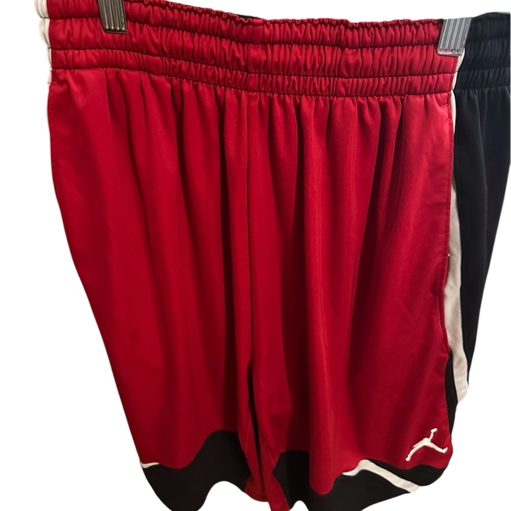 Jordan Red and Black Athletic Shorts